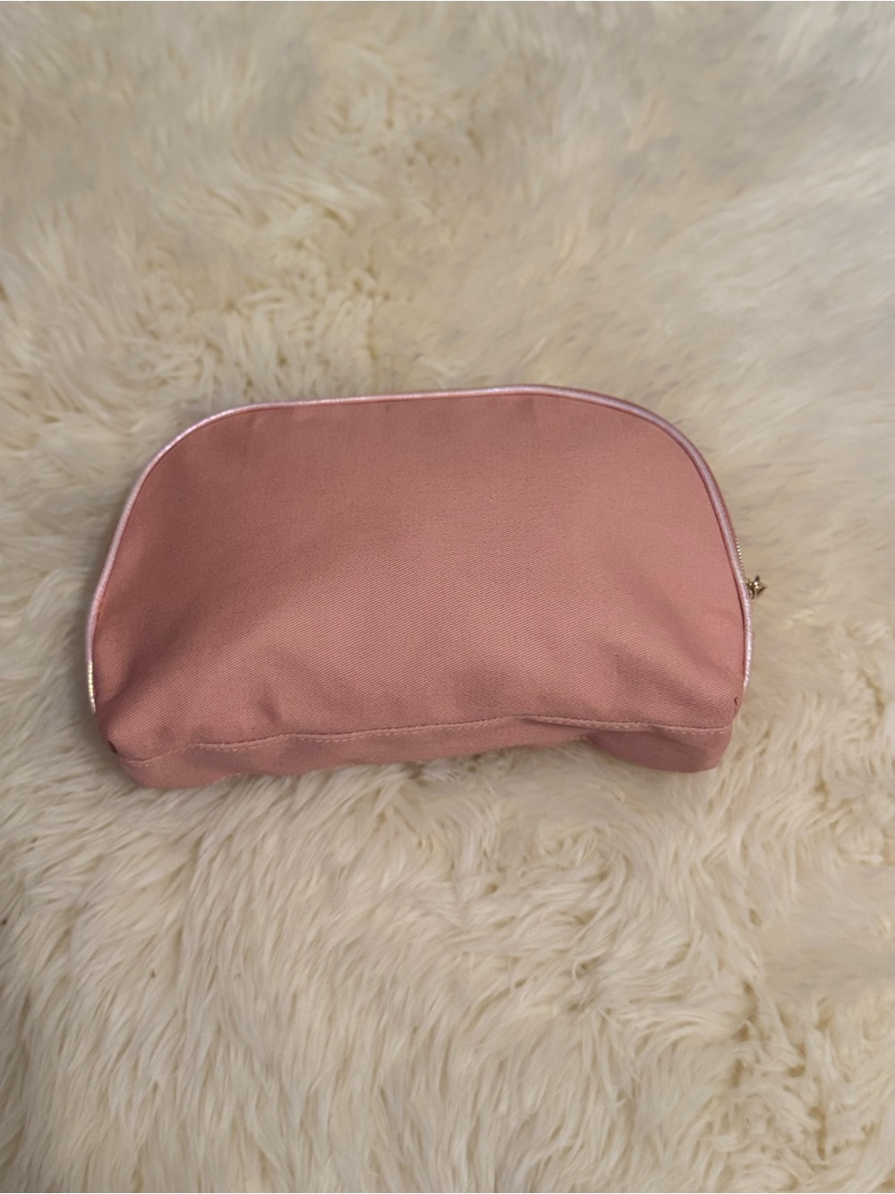 Lancôme Pink Travel Makeup Pouch with Metallic Trim